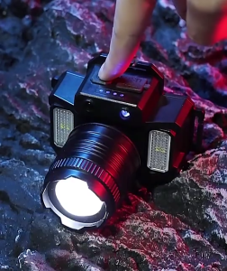 T51 Portable Zoom LED Rechargeable Waterproof Flashlight Fishing Camping Cycling Sensor Headlight