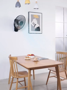 Wall-Mounted Fan 5 Blades EnergySaving Imported Motor Mute Adjustment Shaking Stand Fan