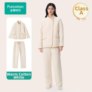 Purcotton | Thickened Flannel Sleepwear Set