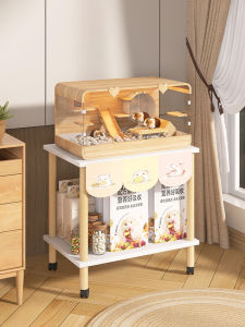 Multi-Layer Hamster Cage Storage Rack Integrated Mobile Pet Supplies Placement Storage Stand Simple Modern Style Adjustable Height