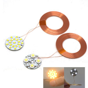 Wireless Coil Induction Receiver Light LED Lamp For Wireless Power Supply Transmitter Maglev Magnetic Levitation Lamp