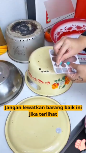 3 Lembar Penambal Panci Aluminium 1 Lembar (isi10pcs) Lem Panci Bocor Tahan Panas Stiker Lubang Panci