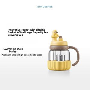 BUYDEEM | Tea and Water Separation Large Capacity Glass Cup for Women