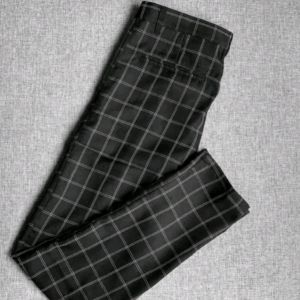 Celana Pria Premium Chinos Panjang Dewasa Motif Kotak Kotak Bahan Semi Wool