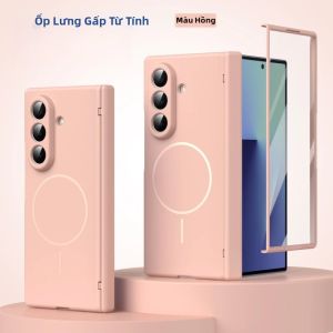 LS | Ốp Điện Thoại Từ Tính Cho Samsung Galaxy Z Fold 8/7/6/5/4/3 & Z Flip 8/7/6/5/4/3 - Bảo Vệ Bản Lề Kèm Miếng Dán Màn Hình Vỏ Cứng PC Phủ Toàn Diện