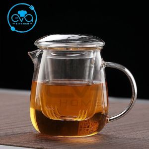 Cốc Lọc Trà / Ly Kèm Lõi Lọc Trà Thuỷ Tinh Chịu Nhiệt Mushroom Cup 500ML