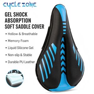 Comfortable Silicone Bicycle Saddle Cover Soft MTB Road Bike Seat Pad Anti-slip Shockproof Cycling Cushion Cycling Accessories