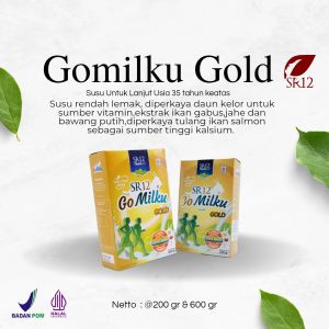 Gomilku Sr12 Gold - Susu Untuk Lanjut Usia - Kesehatan Tulang - 600 gram