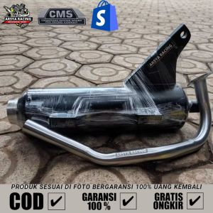 Knalpot Copy CMS Suara Baz Adem Ulem tidak mberr 100% Sarang 1.5mm lubang Full tebal 1mm Ready motor beat fi beat deluxe beat Karbu Vario SCOOPY Genio Mio Fino Soul
