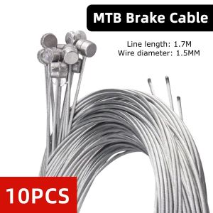 10pcs MTB Road Bicycle Brake Line Bike Gear Shifter Gear Brake Inner Cable Set Core Inner Wire MTB Road Bike Shifter Derailleur