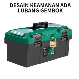 ISKU Tool box toolkit besar 14 15 17 18 19 20 inch toolbox besi tahan karat/bok kunci bengkel tempat kotak alat perkakas ukuran besar bengkel jumbo