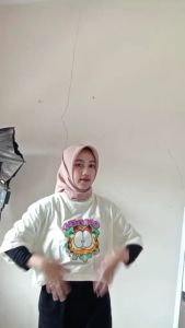 Crop Top Oversize Garfield Premium Kualitas Real Combed