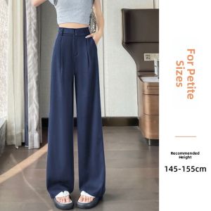 ZIYAN | Ice Silk Linen Wide Leg Pants XS