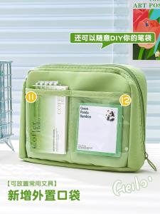 Innovative Creative Large Capacity Pain Relief Package Simple Design Big Opening Front Window Low Profile Gift Bag for Students