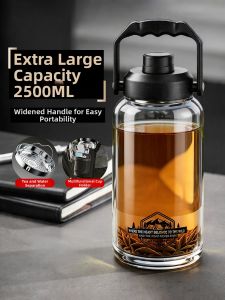 GIANXI | Large Mens Tea Infuser Glass Cup