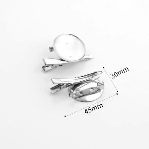 เข็มกลัดทรงกลมคุณภาพสูง DIY สำหรับทำเครื่องประดับผม เข็มกลัดแบบสองทาง จี้หน้าอก จี้ดอกไม้ จี้รูปวงกลม อุปกรณ์ทำเครื่องประดับผม