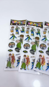 Sticker stiker gambar isi 20 pcs karakter kecil panjang