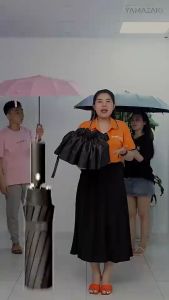 Ô che mưa gấp gọn 24 nan chống tia UV ô chống nắng sử dụng chất liệu vải cao cấp 4 màu tặng túi đựng ô