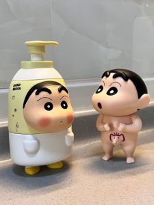 Crayon Shinchan Bath Decorative Figurine Home Car Decoration Bathroom Decoration Desk Top Static Model Anime Toy Collectible