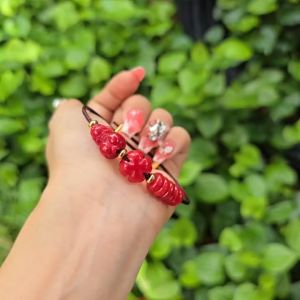 Q605 Vòng ngũ điếu cỏ 4 lá tỳ hưu Ngọc Huyết Hỏa và Thổ - Phong Thuỷ TUDO P