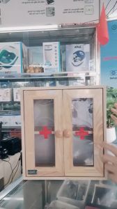 TỦ THUỐC Y TẾ BẰNG GỖ DÙNG TRONG GIA ĐÌNH- CƠ QUAN- TRƯỜNG HỌC