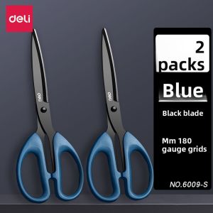 Deli | Sharp Non-Stick Round-Head Scissors for Home and Office Use