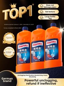 ONEFULL | Powerful Dissolving Drain Cleaner for Kitchen and Toilet