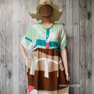 Kennis Collection | Daster Ruffle Katun Rayon Viscose Premium | Dress Daster Rimpel | All size Jumbo Adem | Daily Busui Bumil Friendly Murah