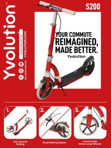 Foldable Commuter Scooter for Kids and Adults 2 Wheels