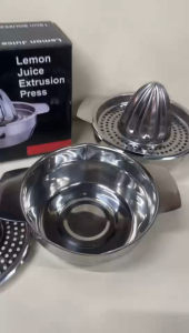 Stainless steel juice orange lime lemon fruit extrusion press squeezer maker
