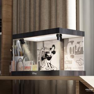 เคสแสดงของเล่น Acrylic Transparent Dustproof Display Case เหมาะสำหรับเรือเฟอร์รี่วีระ เรือลำเลียงไอน้ำ รุ่น 21317 Willy ของเล่นโมเดล