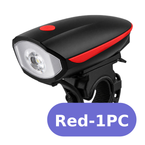Bicycle Horn Light 120dB USB Rechargeable LED Front Headlight with Multiple Modes for MTB Road Bike Handlebar Night Ride