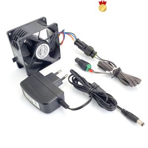 Quạt chống nước 12V 8x8CM NIDEC V80E14MS2A3-57A611 sử dụng làm máy phun sương