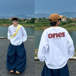 American Retro T-Shirt Mens Short Sleeve Printed Lettering Summer Five-Quarter Sleeve Heavyweight Cotton Casual Tee