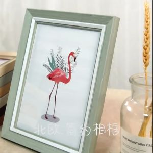 Natural Wood Decorative Frame Photo Frame Wall Art Paintings Picture Frame Setting Display Stand DIY Photo Home Decor