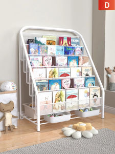 Storage Shelf Bookcase Iron Multilayer