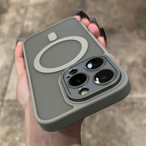 Matte For Magsafe Magnetic Case For iPhone 17 16 15 Pro Max 14 13 12 Frosted Translucent Wireless Charge Shockproof Bumper Cover