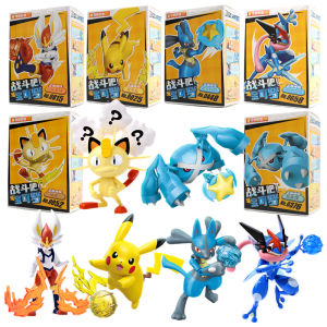 KEEPPLEY Pokemon Building Block Anime Figure Pikachu Greninja Lucario Metagross Cartoon Splicing toys Children Birthday Gift