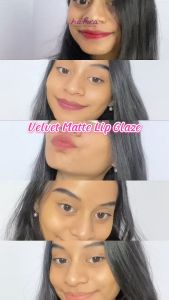 Velvet Matte Lip Glaze oleh Hafira Skincare | Tekstur Ringan dengan Moisturizer Anti Bibir Hitam