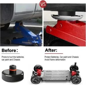 1/4Pcs Car Rubber Lifting Jack Pad For Tesla Model 3 Y S X Jack Protection Mat Anti-Slip Tool Chassis Vehicle Lifting Cushion