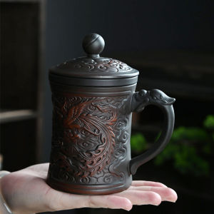 Purple Sand Tea Cup Personal Special High-Grade Office Cup Gift Cup with Lid Purple Pottery Single Cup Master Cup Tea Cup