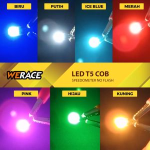 WERACE Lampu LED T5 COB Speedo Speedometer No Flash Tidak Kedip Kualitas Lampu Terang Sekali