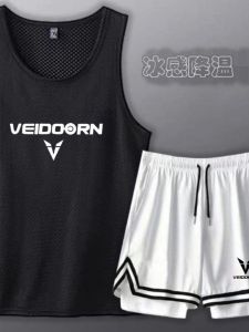 เสื้อกั๊กบาสเก็ตบอล ชุดกีฬา ชุดวิ่ง ชุดออกกำลังกาย ระบายอากาศได้ดี แห้งเร็ว ชุดกีฬาฤดูร้อนสำหรับผู้ชาย ชุดกีฬาอเมริกัน