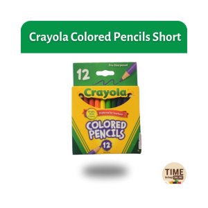 Crayola Short Colored Pencils – 12 Classic Shades