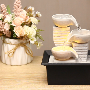 Tabletop Fountain Ornaments Home Gardening Decoration Rockery Water Fountain Crafts Gifts Desktop Decorations
