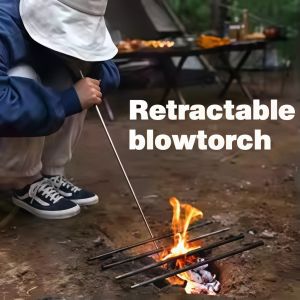 Outdoor Camping Blow Fire Tube - Portable Retractable Fire Starter for Survival Gear Campfire Cooking & Emergency Tools