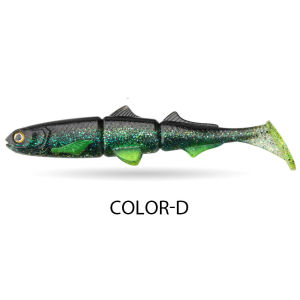 Spinpoler 16cm/22cm Jointed Shad Pike Fishing Lure Paddle Tail Swimbait Baitfish Sinking Wobbler Soft Bait Perch Bass Tackle