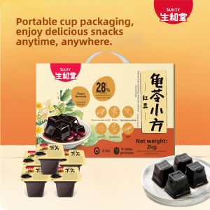 Small Square Red Bean Flavored Herbs Turtle Jelly 2kg