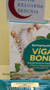 #KlinikKita| SpringHealth VIGABONE™ 30s SoyMilk Drink Vit D3 K2 Spring Health VIGABONE Viga Bone