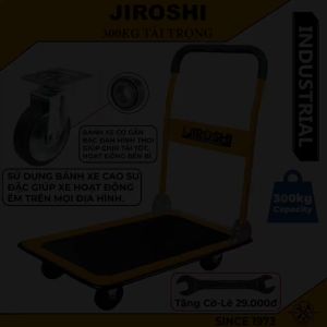 Xe đẩy hàng gấp gọn 300kg Jiroshi Sàn Xe Lớn Gấp Gọn - Xe Kéo Hàng Gấp Gọn -  Xe Đẩy Hàng Tay Xe Đẩy Hàng Bánh Pu Giảm Ồn - Lazada